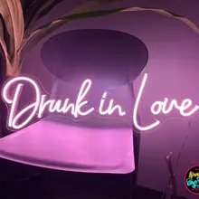 Drunk in Love Neon Sign,Neon Sign for Wedding,Wedding Lights,Custom Neon Signs,Crazy Love Lights,Wedding Gifts, Christmas Decor