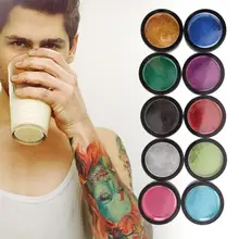 10 цветов Блеск свободный порошок татуировки нательная живопись жемчужно блестящий порошок косметический инструмент краска для тела порошок Татуировка Временная