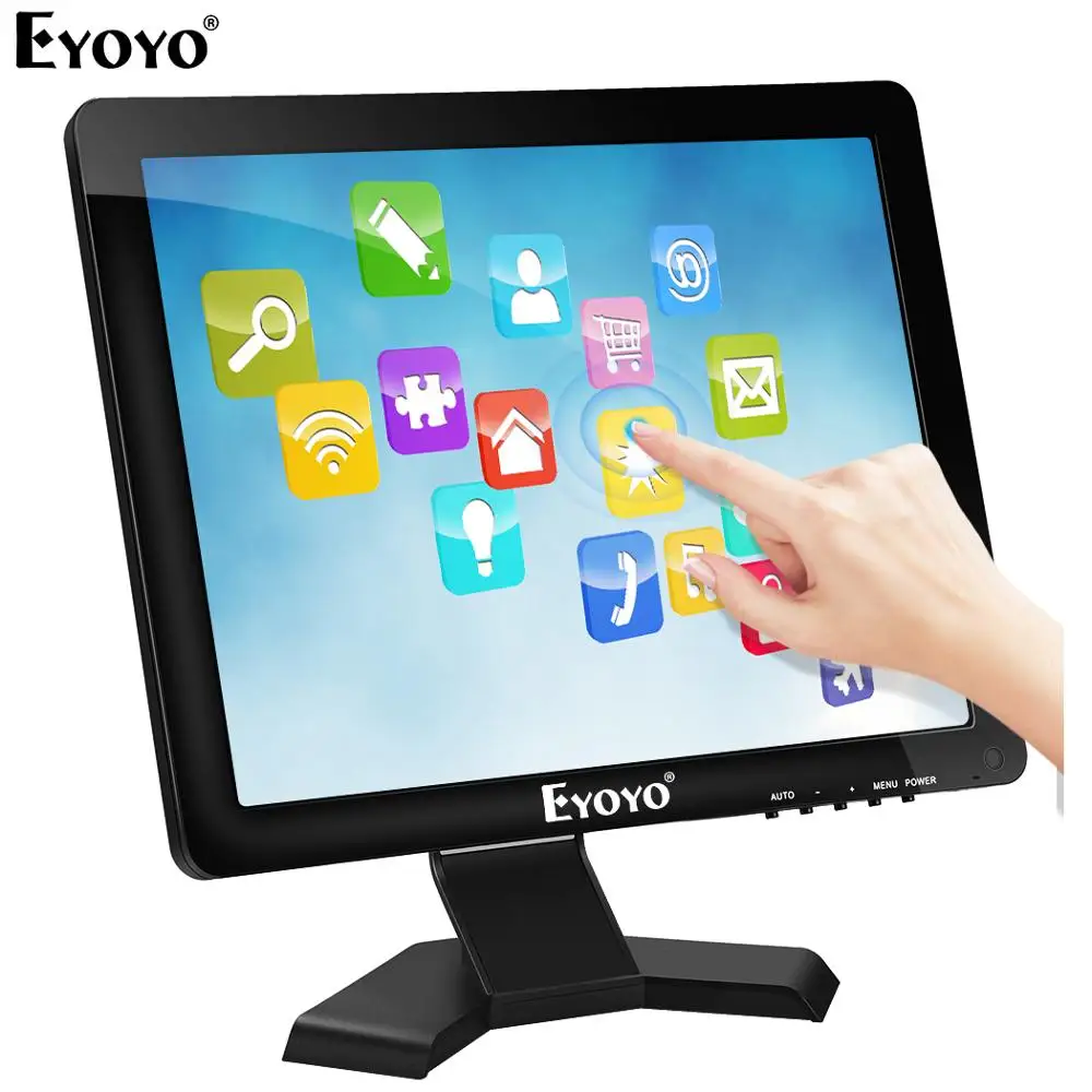 

Eyoyo EM15T 15" Touch screen Monitor For Cash Register system Display With HDMI VGA Speaker 1024Ч768 for Industrial Computer PC