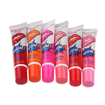 

30Pcs/Pack Lady Waterproof Lip Gloss TATTOO Magic Peel Mask Makeup 6 Colors