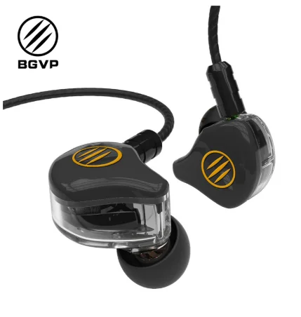 Auriculares BGVP DS1 PRO HIFI 1DD+ 2BA tecnologia hidrida en la oreja tipos de IEM OCC con micrófono/OCC chapado con cable MMCX