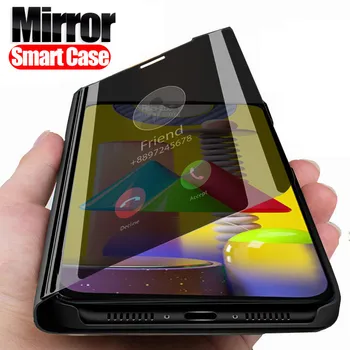 

For samsung Galaxy m31 case Smart Mirror Flip Case For samsung m31 m 31 2020 m315F samsungm31 Stand book phone Cover funda coque