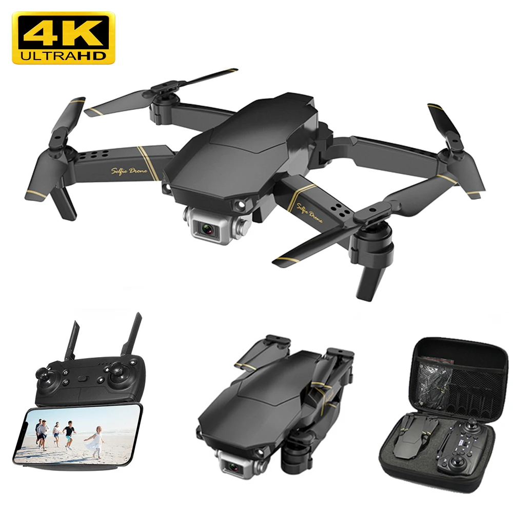 

Drone 4k HD Wide Angle Camera WiFi Transmission FPV Drone Height Keep One Click Back Quadcopter VS e58 drone Drone with Camera