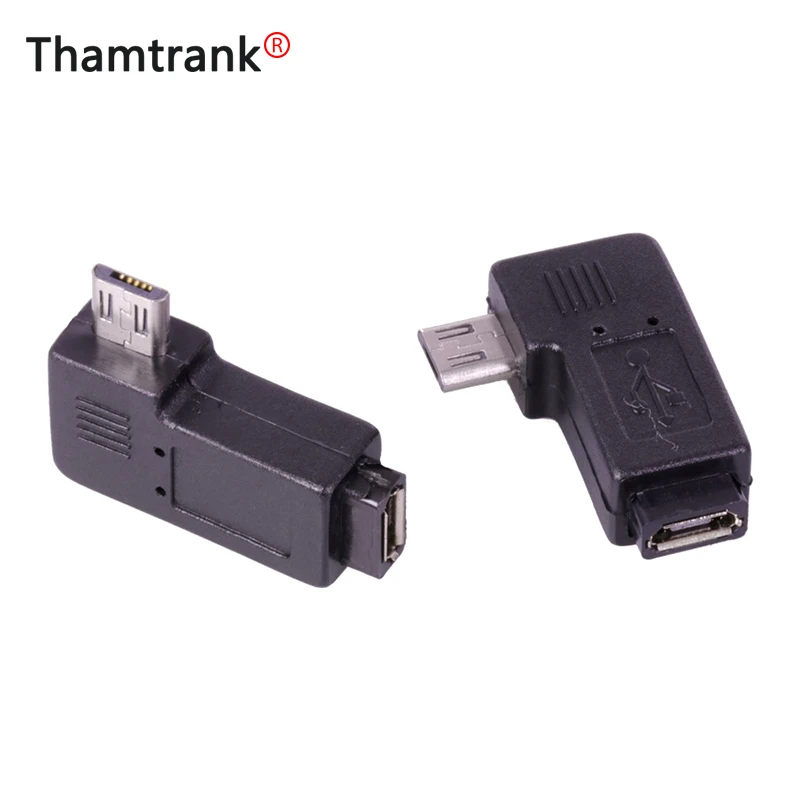 1 шт. 90 градусный локоть Micro USB штекер гнездовой разъем к адаптер|Соединители| |