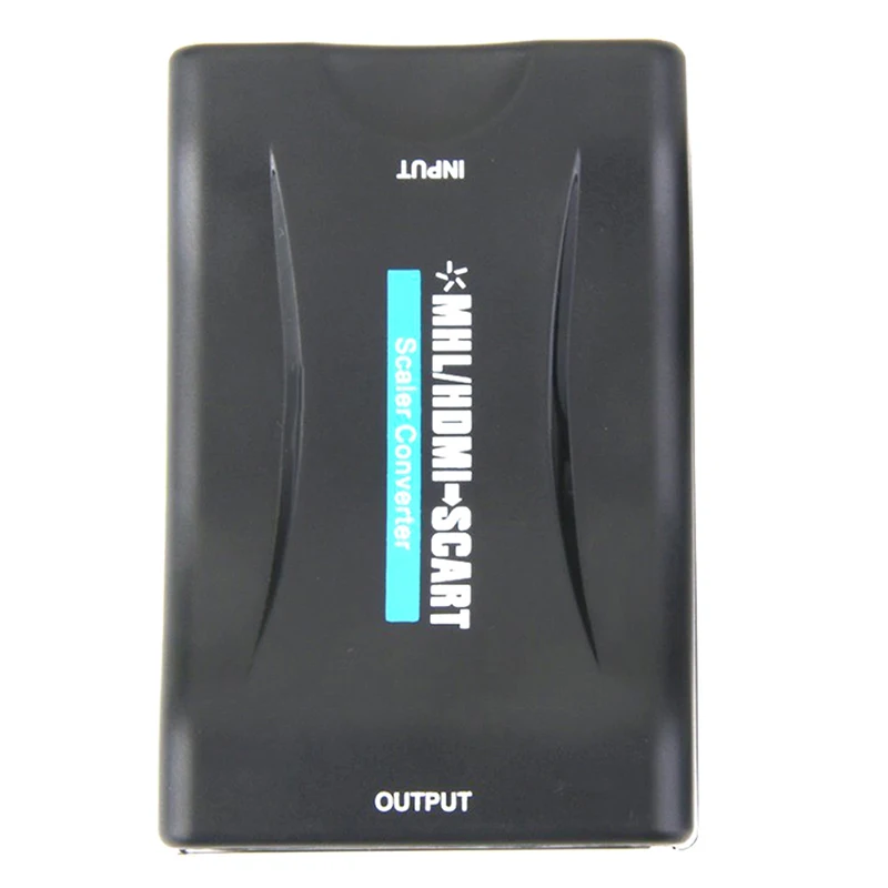 Новый композитный видеоконвертер HDMI в SCART стерео аудио адаптер + USB-кабель черный |