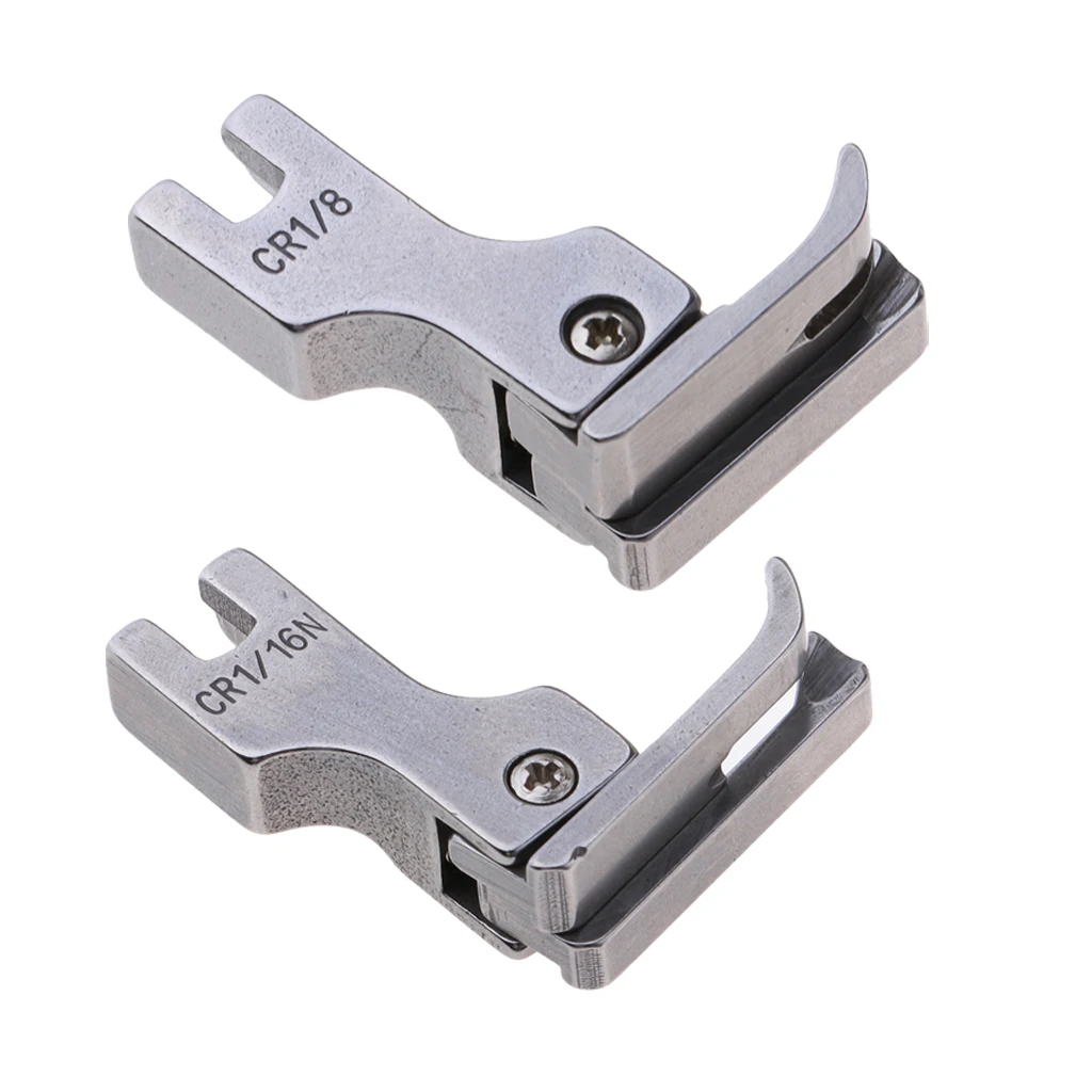 2 Pieces 1/8 1/16 Compensating Presser Foot Feet Sewing Machine Accessories For Sewing Knit & Thin Materials