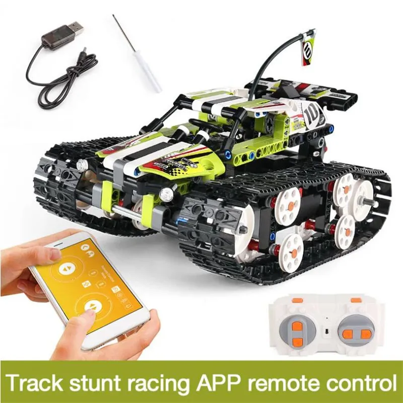 13023/13024 Technic гусеничный автомобиль кирпичи 2 4 4WD приложение Дистанционное
