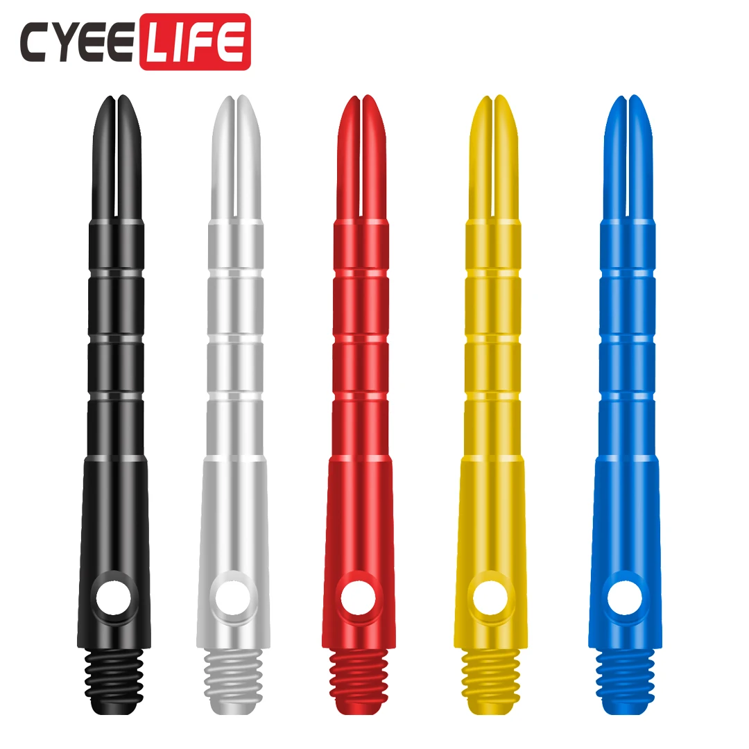 CyeeLife 9Packs Darts Shafts Aluminium Pro Shafts Short,2BA Dart Accessories kit 5 Colors 40mm