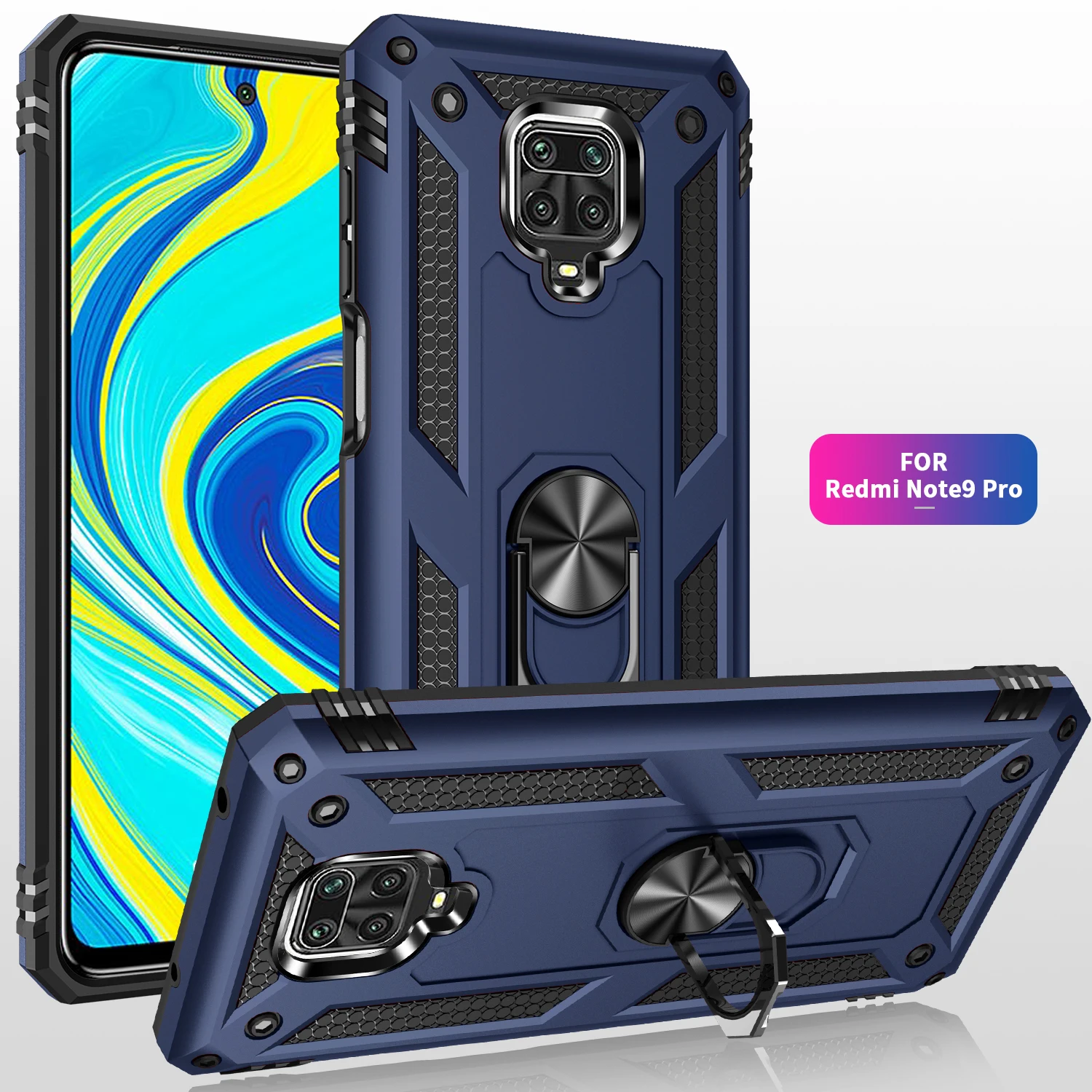 Чехол для Redmi 9 Note 9S 8T Pro автомобильный держатель Магнитный чехол на присоске