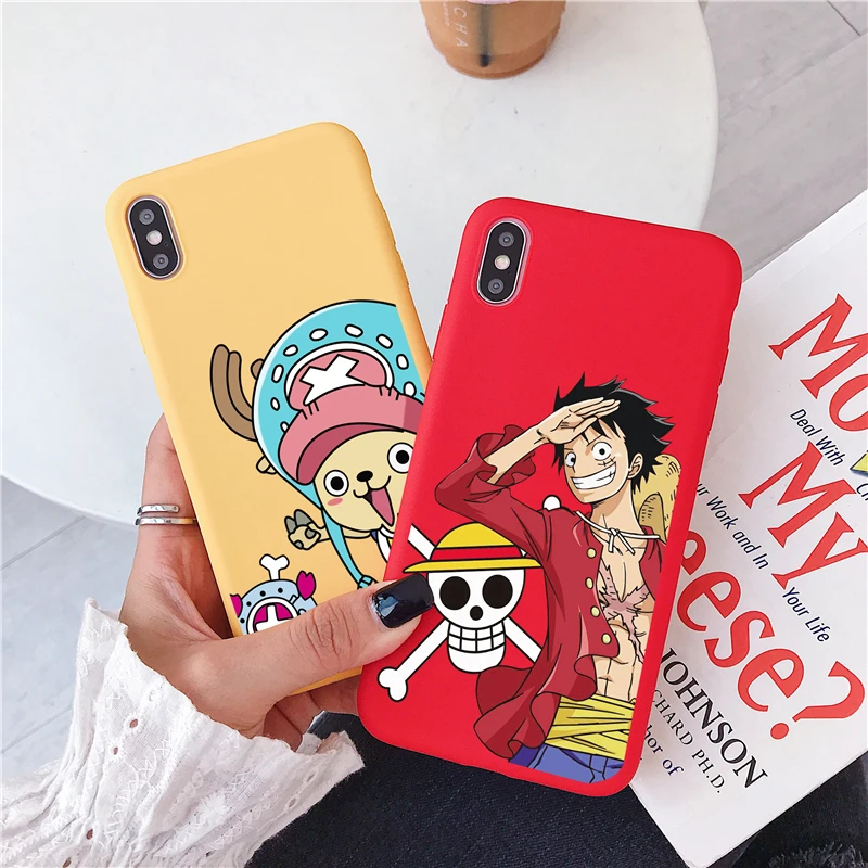 

Creative personality solid color mobile phone case for iPhone X XR X 6 6s 7 8 Plus cartoon pattern back cover for iPhone XS Max