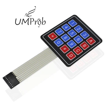 

16 Key Membrane Switch Keypad 4X4 Matrix Keyboard for arduino Diy Kit