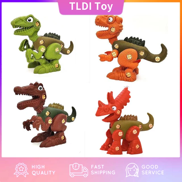 Disassembling Dinosaur Engineering Vehicle Screwing Toys Assembling Children's Educational Toy Kids Xmas Gifts DIY  Blocks 1