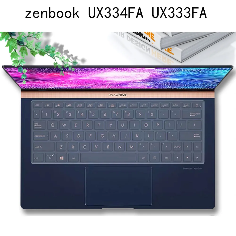 Чехол для клавиатуры силиконовый Противопыльный ASUS ZenBook 13 UX333FA UX333F FN UX334 FA UX334FN F