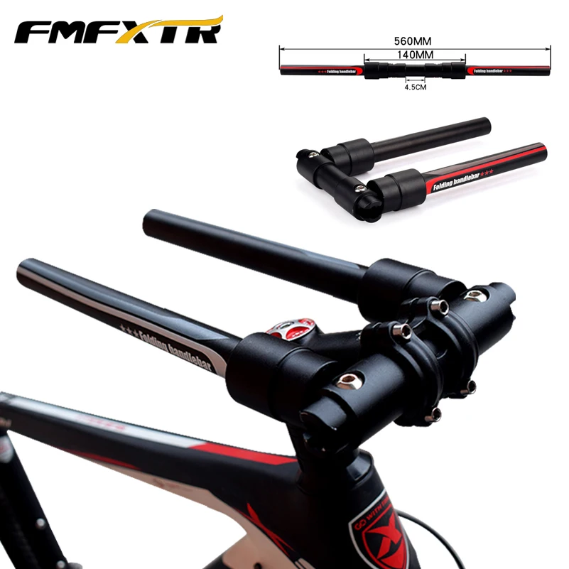 

CY00299 Folding Bicycle Handlebars Aluminum Alloy Diameter 31.8/25.4mmMTB Highway Folding Bicycle Flat Accessories Handlebars