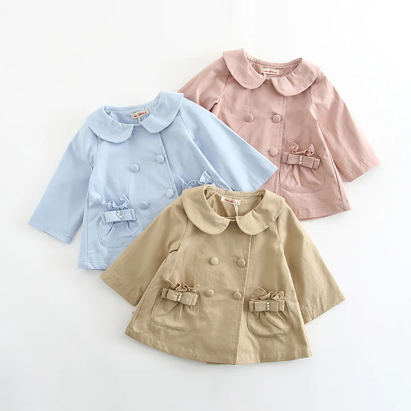 

Autumn Baby Girl Clothes Overcoat for Girl Dresses Children's Clothing Hooded Warm Outerwear Windbreaker Baby Kids Coats