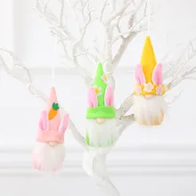 Easter Faceless Gnome Bunny Doll Egg Rabbit Hanging Ornament Happy Easter Party Decor For Home 2022 Easter Kids Toys Gifts Favor
