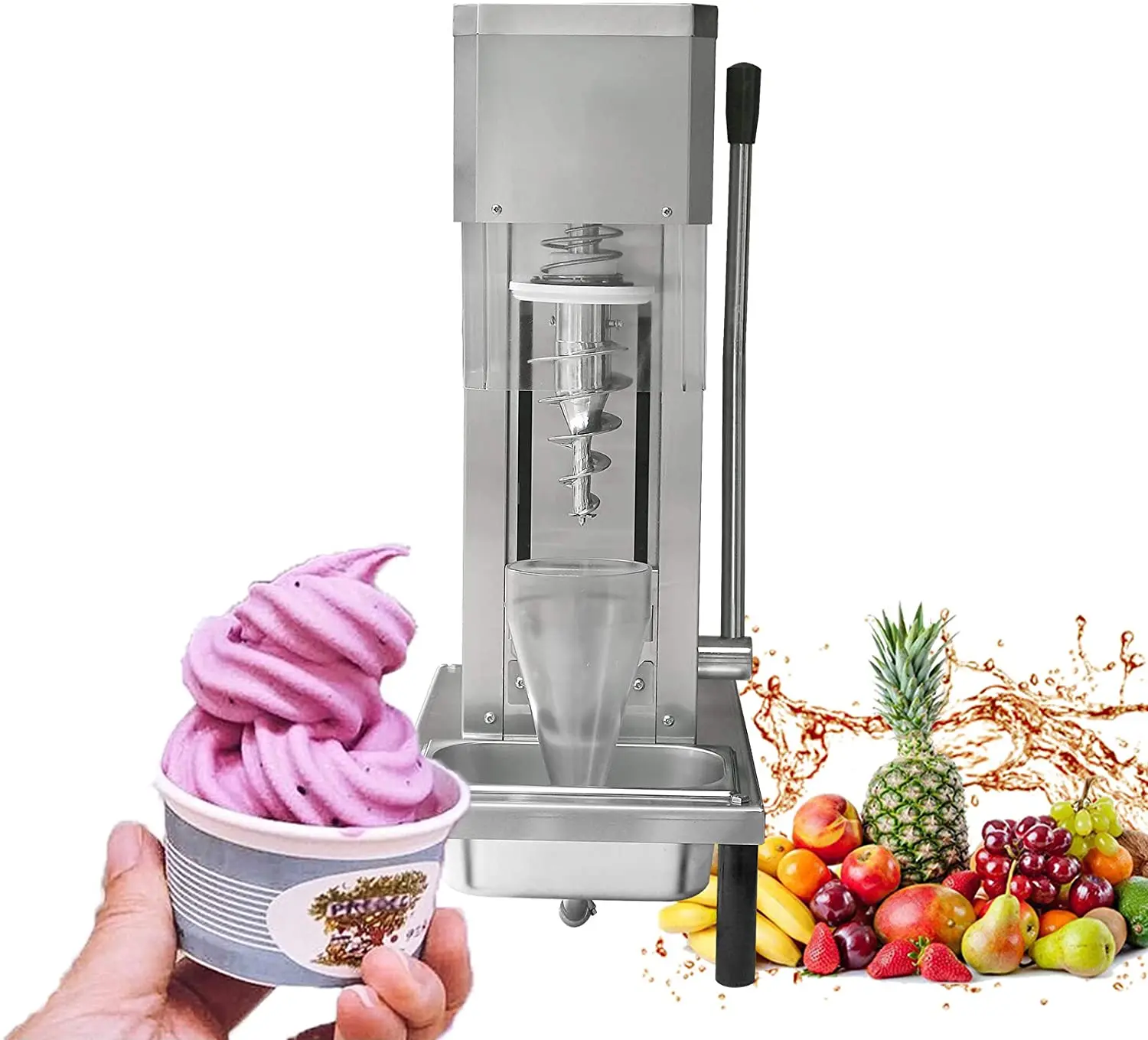 Ice Cream Maker Frozen Fruit Yogurt Mixer Smoothie Machine Blender Machine  110V