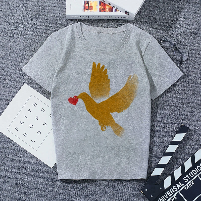 798770 Повседневная футболка с коротким рукавом мужская серая хлопковая крутая