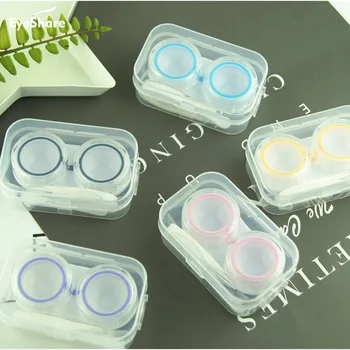 

Candy Color Transparent Contact Lens Partner Case Travel Kit Storage Set