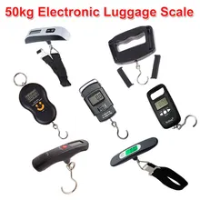 50 кг/110lb цифровые электронные весы для багажа Портативный весы для чемодана обрабатываются дорожная сумка взвешивания рыбы ручные весы с крючком