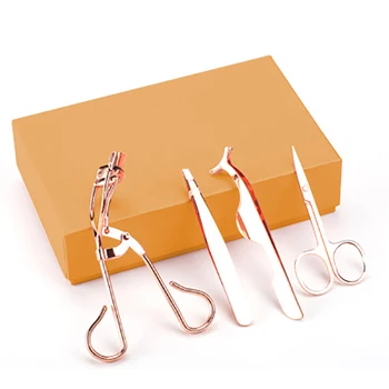 

New False Eyelash Aids Four-piece Makeup Tool Set Eyebrow Clipper Eyelash Curler Eyelash Tool Set