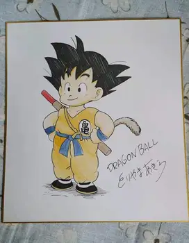 

hand drawn signed Toriyama Akira autographed Shikishi Card Board Dragon Ball rare 27*24 cm 102019B