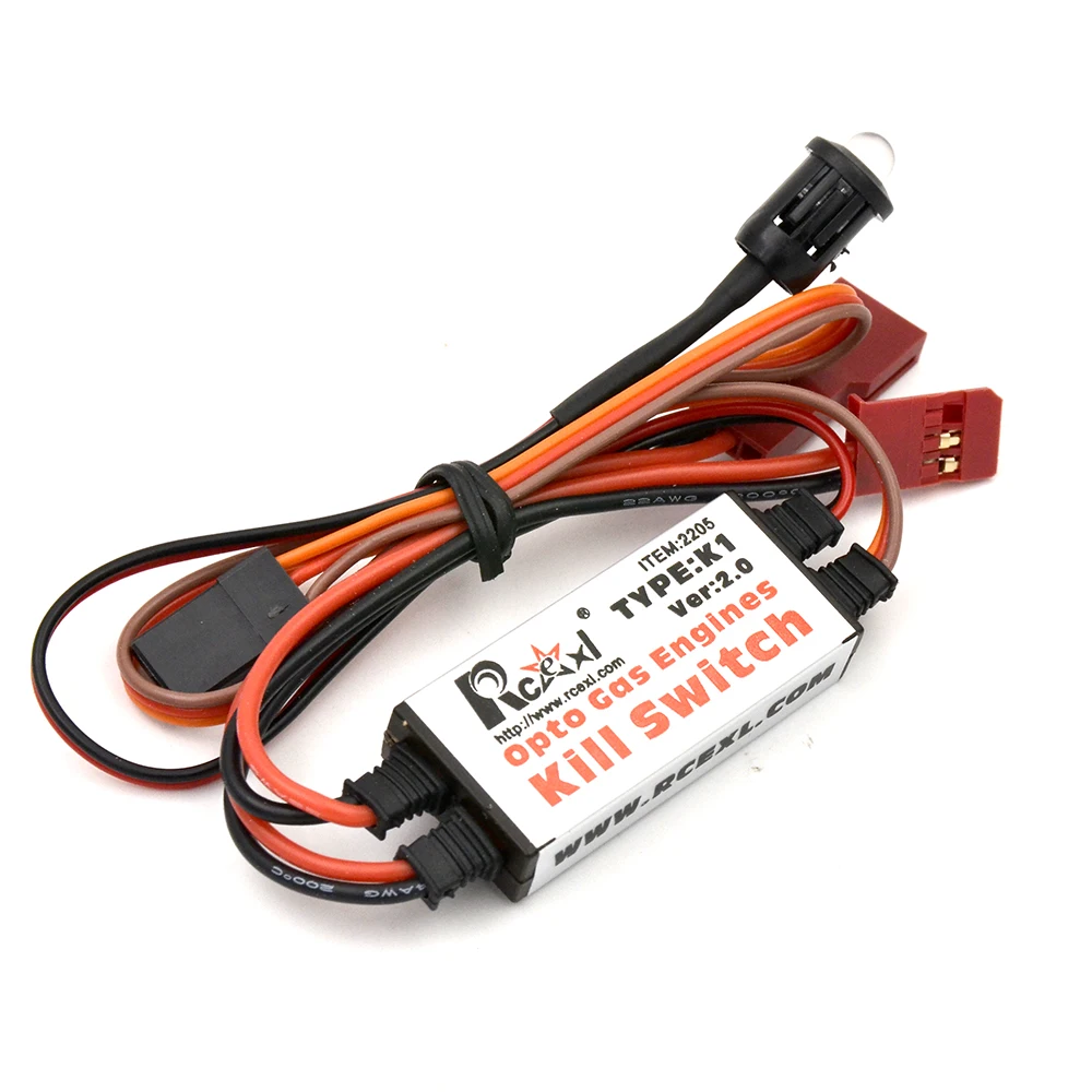 

Rcexl Opto Gas Engine Kill Switch Shut Down Version 2.0 for RC Gasoline Airplane