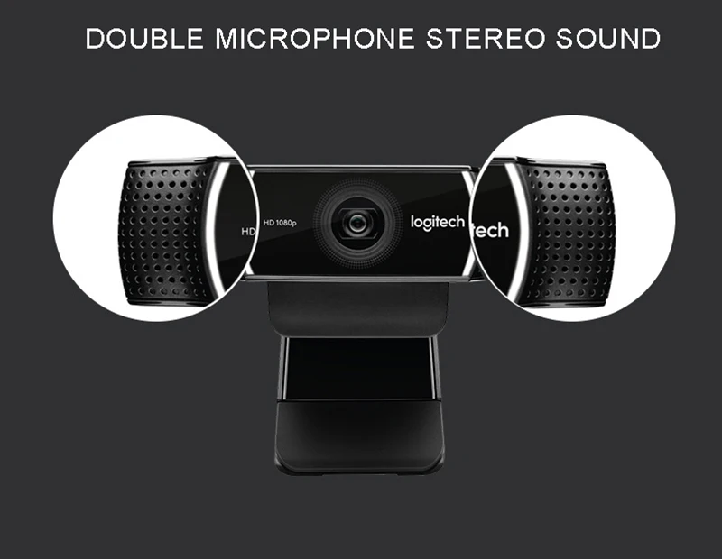 Logitech C922 HD 1080P веб-камера 720P при 60FPS Встроенный микрофон видео вызов фоновый переключатель поддержка официального осмотра веб-камера 1080