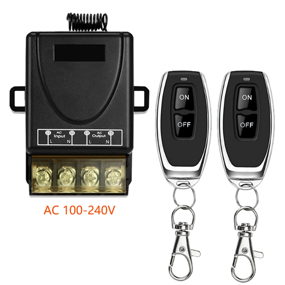 Wireless Remote Switch DIY Device RF433 Remote Control High-power 30A Wide Voltage AC 100-240V