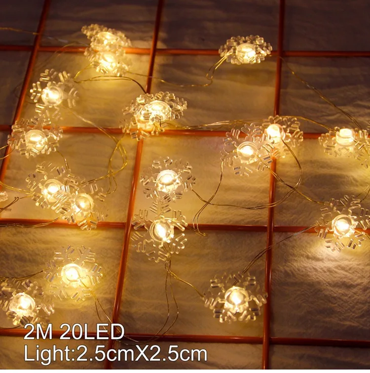 Snowflake 20LED светильник "ветви ивы", рождественские украшения для дома, рождественский подарок, новогодний декор, рождественские настольные декоративные светильники - Цвет: Snowflake