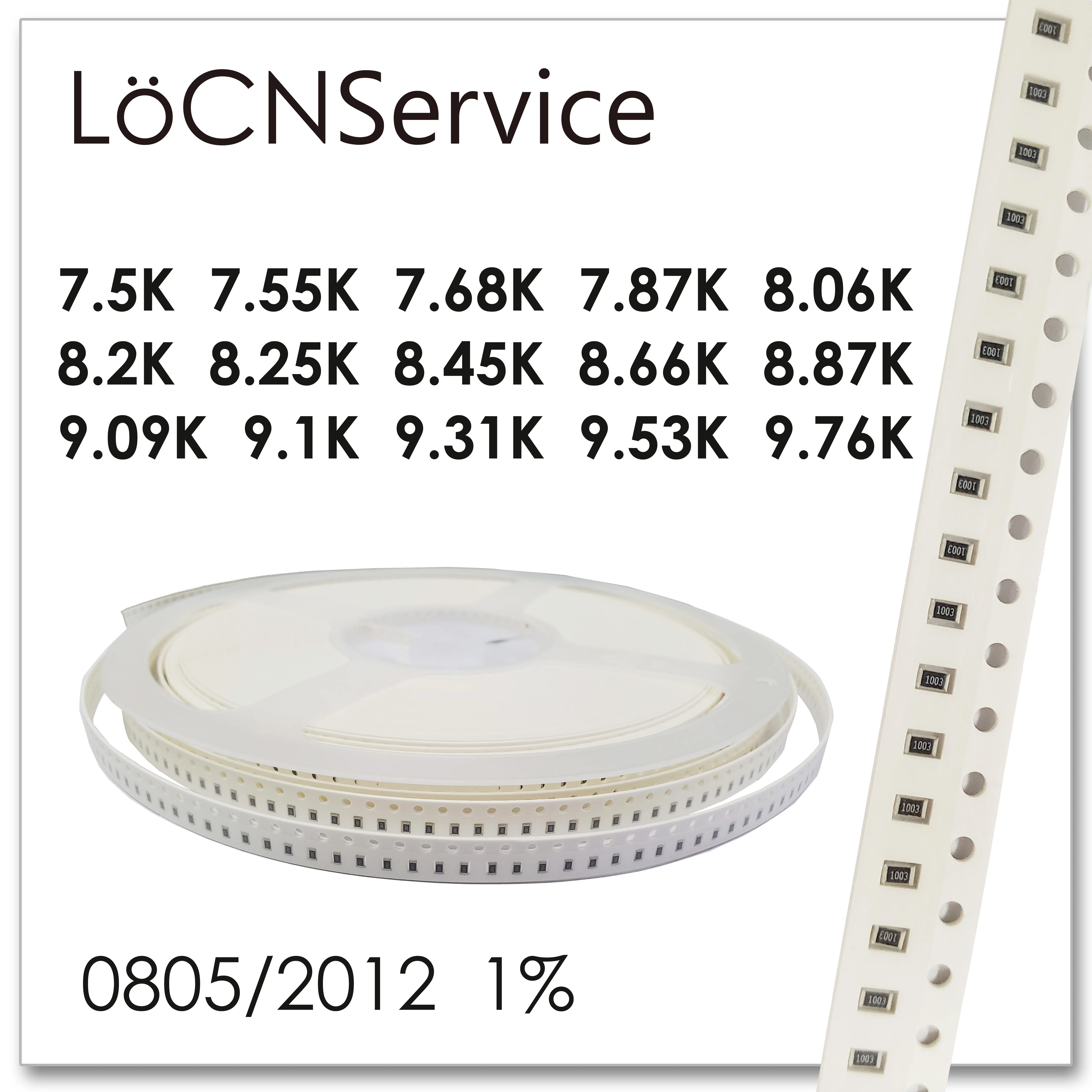 Резистор LoCNService 0805 1% 5000 шт. 7 5 K 55 68 87 8 06 2 25 45 66 9 09 1 31 53 76 2012 K|Запасные части| |