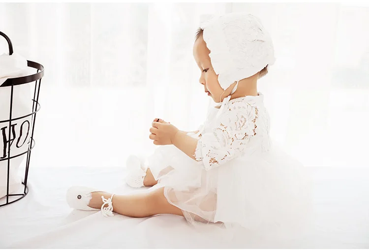 Korean Models Female Baby Princess Lace Soft-Sole before Step Sandals Handmade Pure Cotton Summer Babies' Toddler Shoes Lace Soc