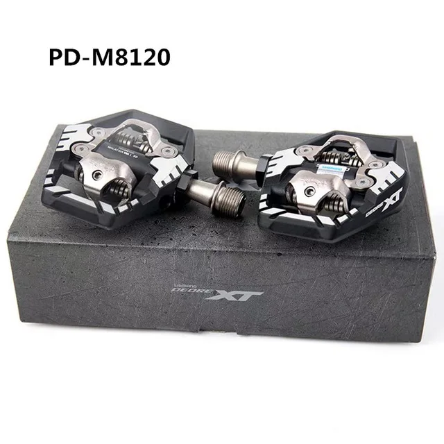 PD-M8120 SHIMANO горный велосипед PD-M8100/M8120/M8140/M9100/M9120 самоблокирующаяся педаль Совершенно новая Оригинальная с SH51 - Цвет: PD-M8120