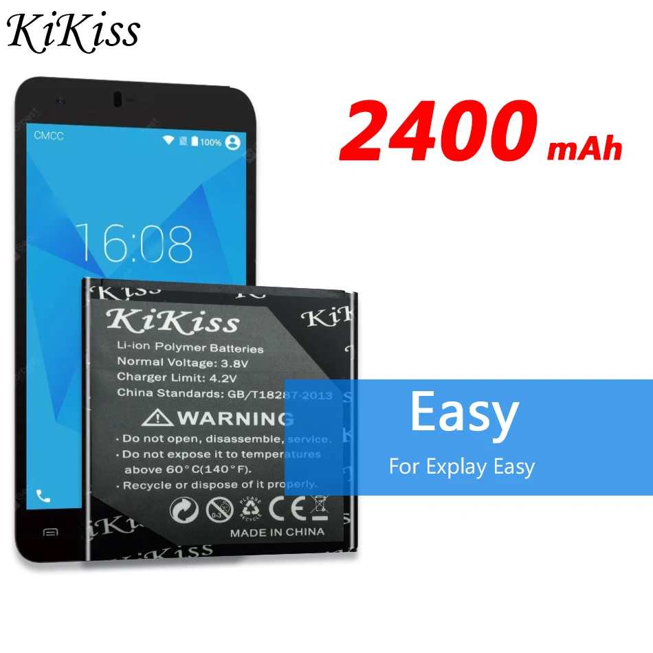 Аккумулятор высокой емкости для Explay Easy 2400 мАч для мобильного телефона Explay Easy аккумулятор большой емкости