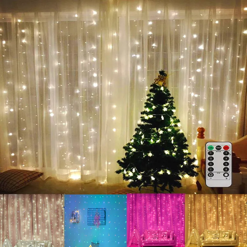 

LED USB String lights curtain string Fairy lights Wedding Lights Christmas Lights for Bedroom Xmas Decoration