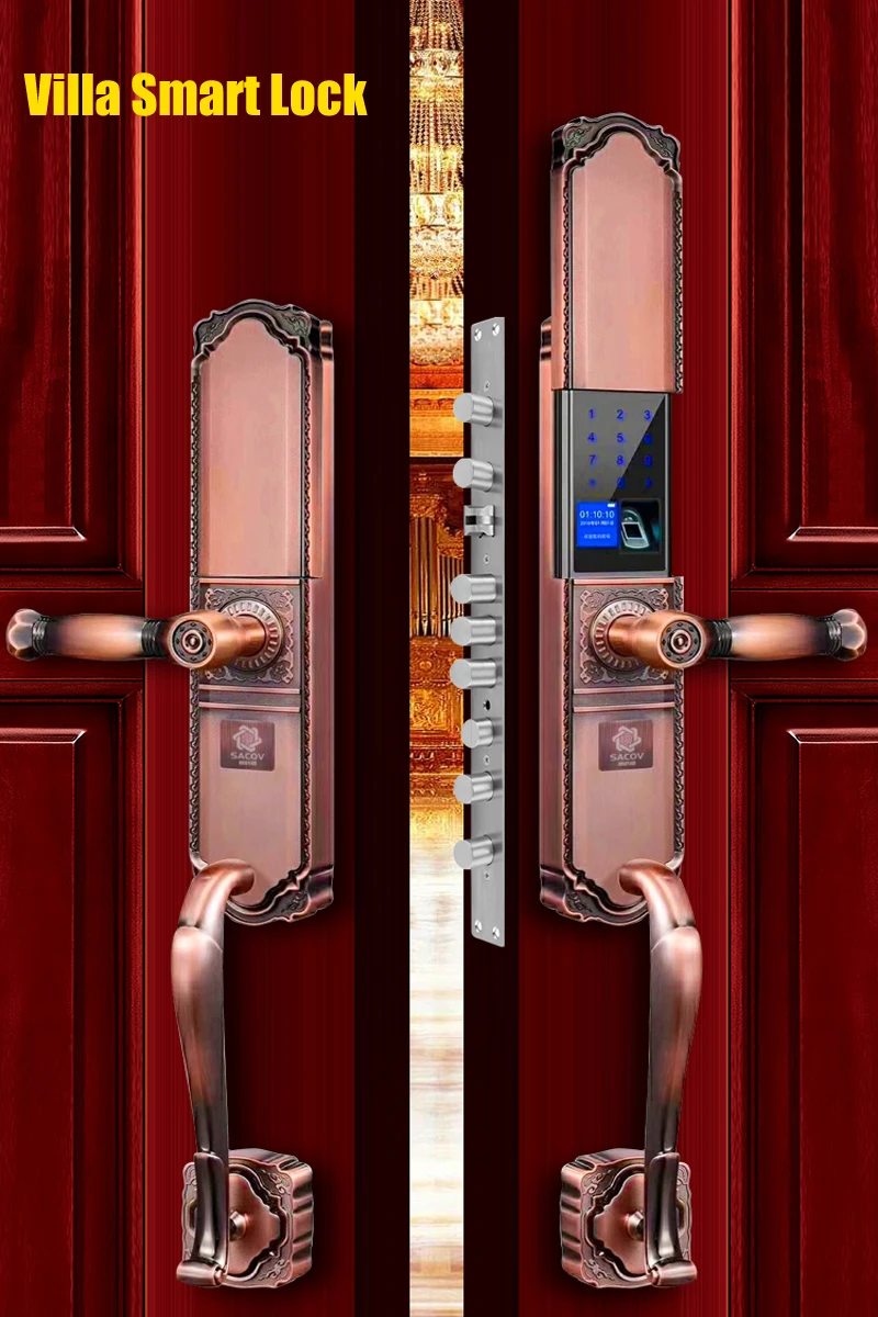 

APP Remotely WIFI Door villa Lock Biometric Fingerprint Smart Lock ,Password Keyless Door Lock,Fechadura Digital door houselock