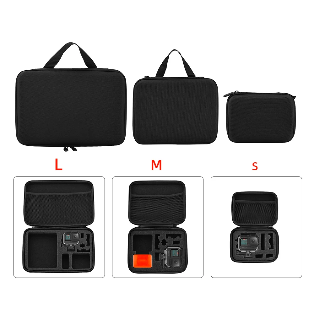

Portable Action Camera Case Small Medium Large Size Carrying Case Anti-shock Protective Storage Bag For GOPRO HERO9