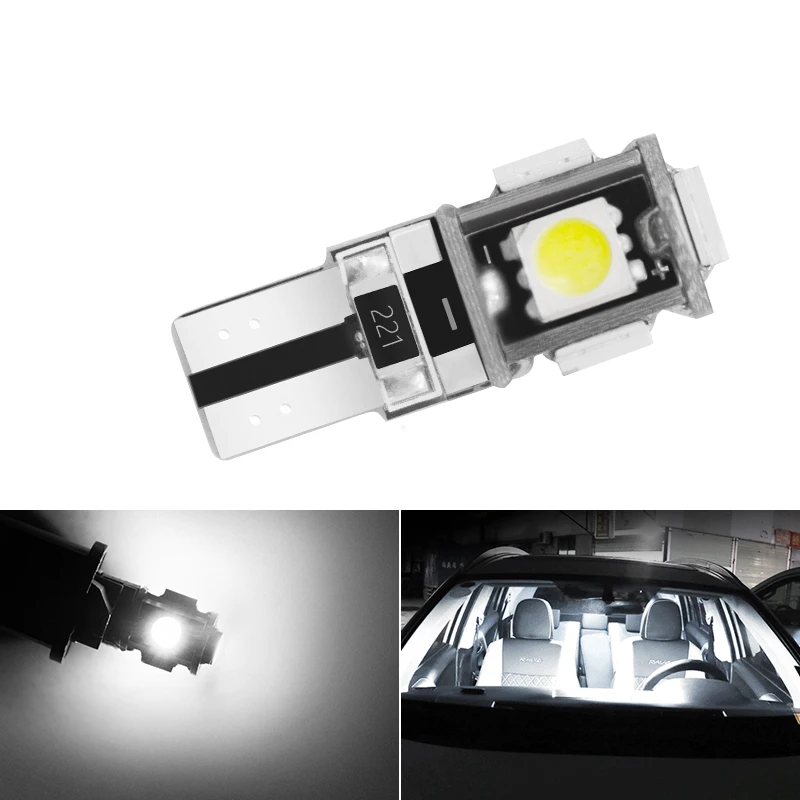 

10PCS High Quality T10 W5W Super Bright 3030 LED Car Interior Reading Dome Light Marker Lamp 168 LED Auto Wedge Parking Bulbs