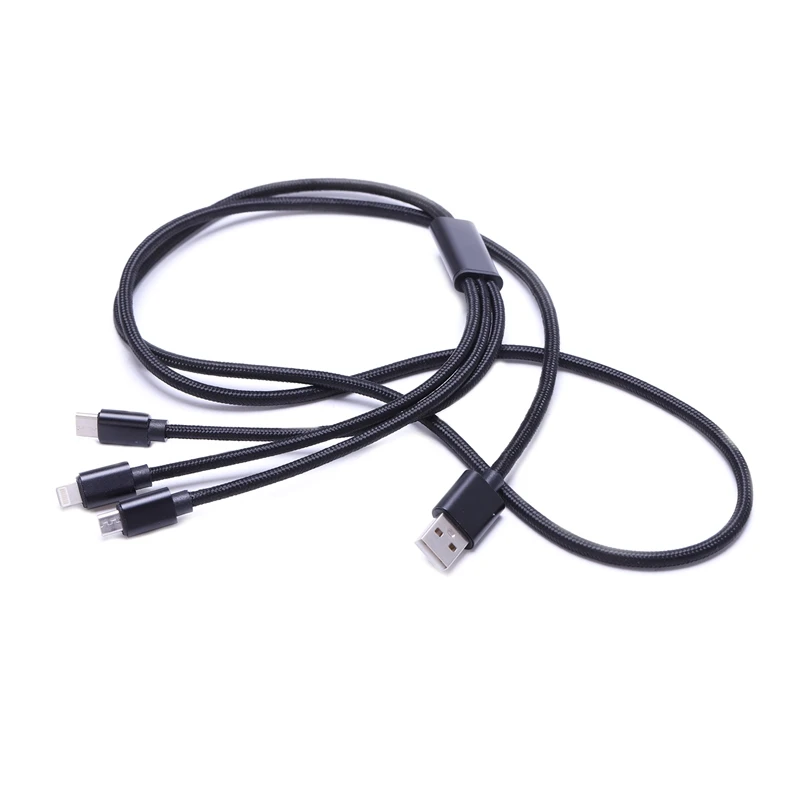 3 в 1 зарядное устройство для мобильного телефона для iphone samsung Honor Android type C Micro-USB Кабельный разъем для передачи данных и зарядки