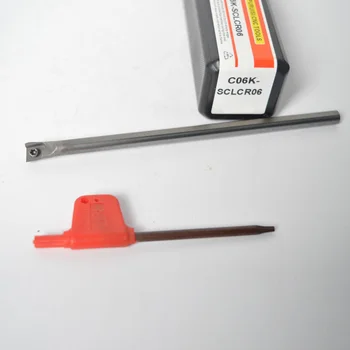 

Carbide Holder Boring Tool Internal Solid T8 Wrench Lathe Kit Set Practical Replaces TS-C06K-SCLCR06