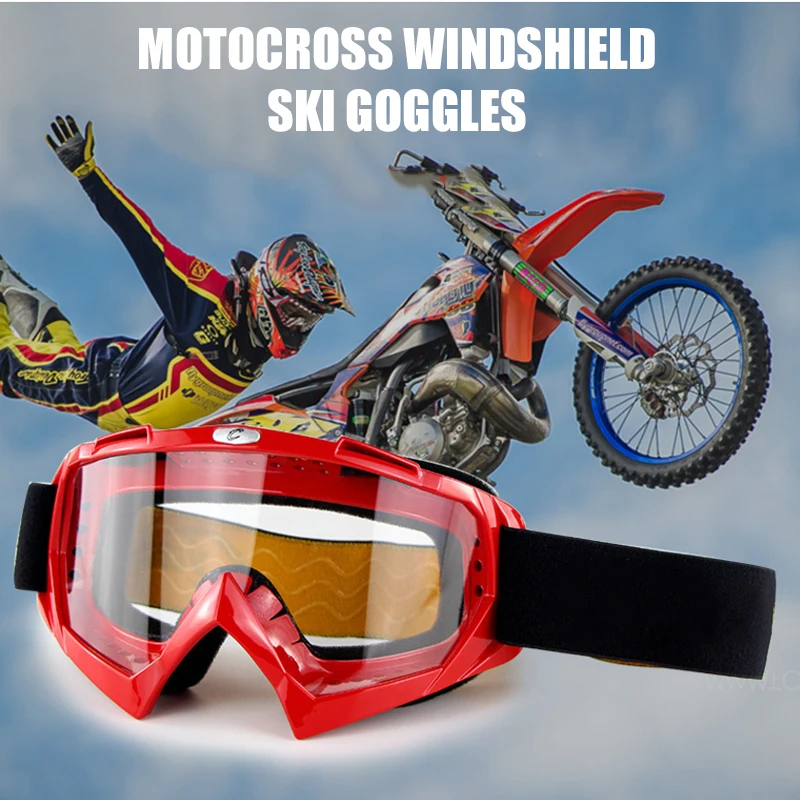 Водонепроницаемые противотуманные пылезащитные очки гонщика очки универсальные дорожные DH очки для мотокросса прочные ветрозащитные