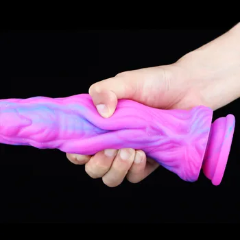 22cm Large Dildo For Men Women Double Soft Realistic With Suction Cup Real Skin feeling Huge Penis Erotic Sex Toys For Women Men 3