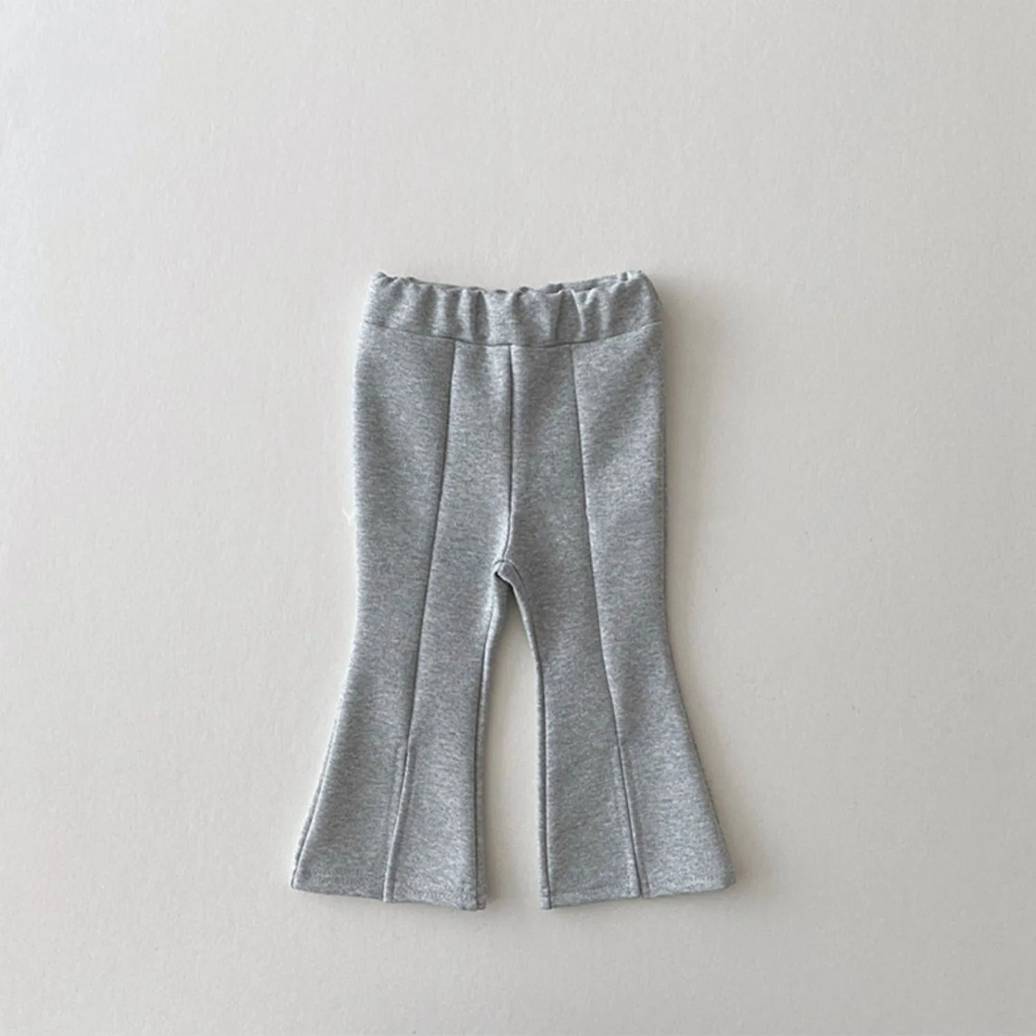Toddler Kid Baby Girls Pants Solid Fashion Cotton Split Boot Cut Pant Elegant Streetwear Cute Trousers Infant Flares Pant 1-6T