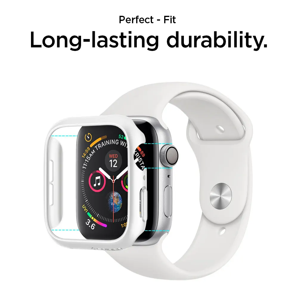 Spigen тонкий подходят для наручных часов Apple Watch 5/4(44 мм) чехол форма-Подогнанный Дизайн Жесткий Поликарбонат Материал гладкая отделка Тонкий чехол Крышка