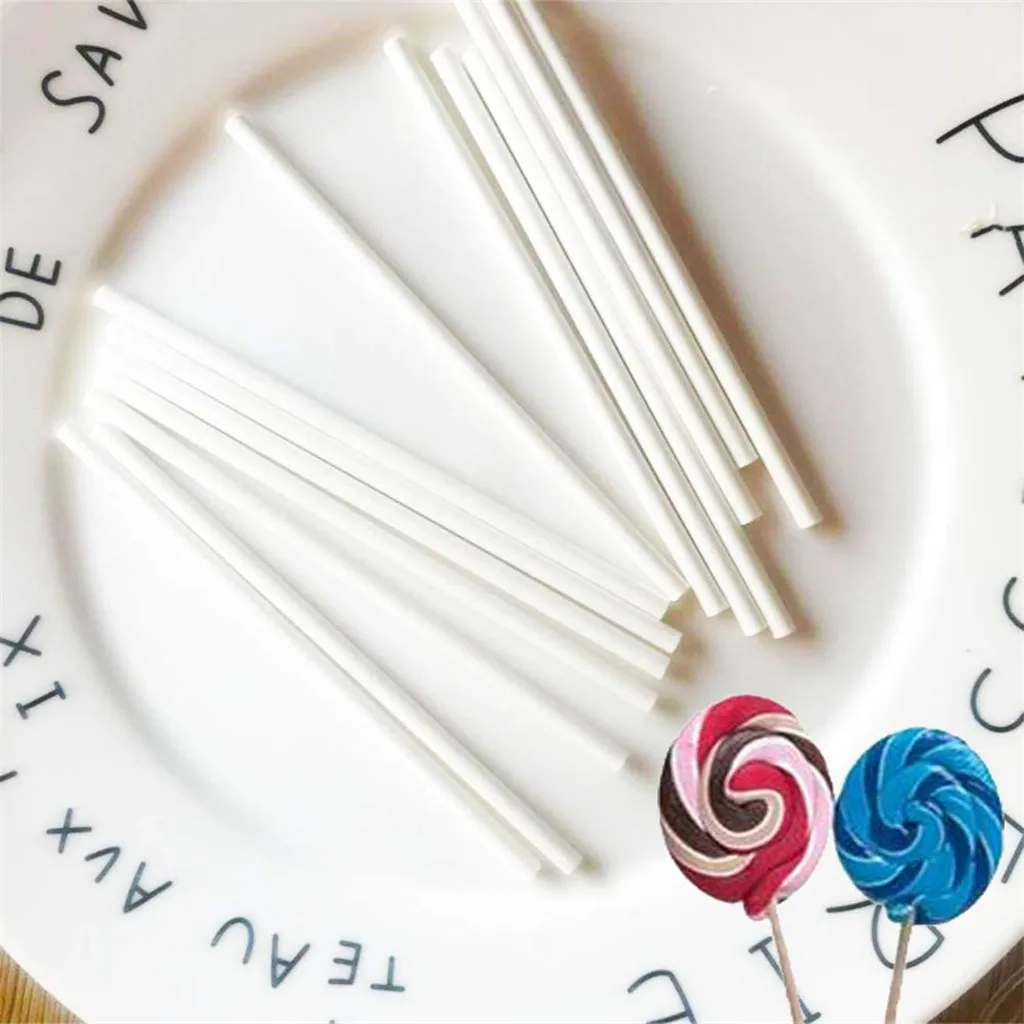 100 шт. 15 см Φ Stick DIY шоколадные конфеты белая палочка аксессуары для изготовления
