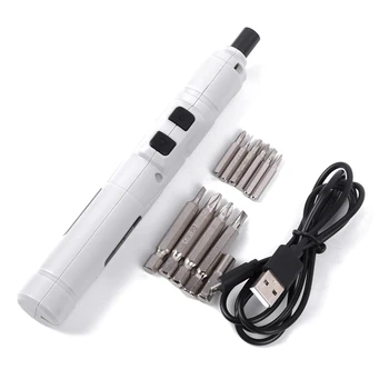 

Pen Electric Screwdriver USB Cable Drill Bits Kit Repairing Construction Maintenance Use Power Screwdriver
