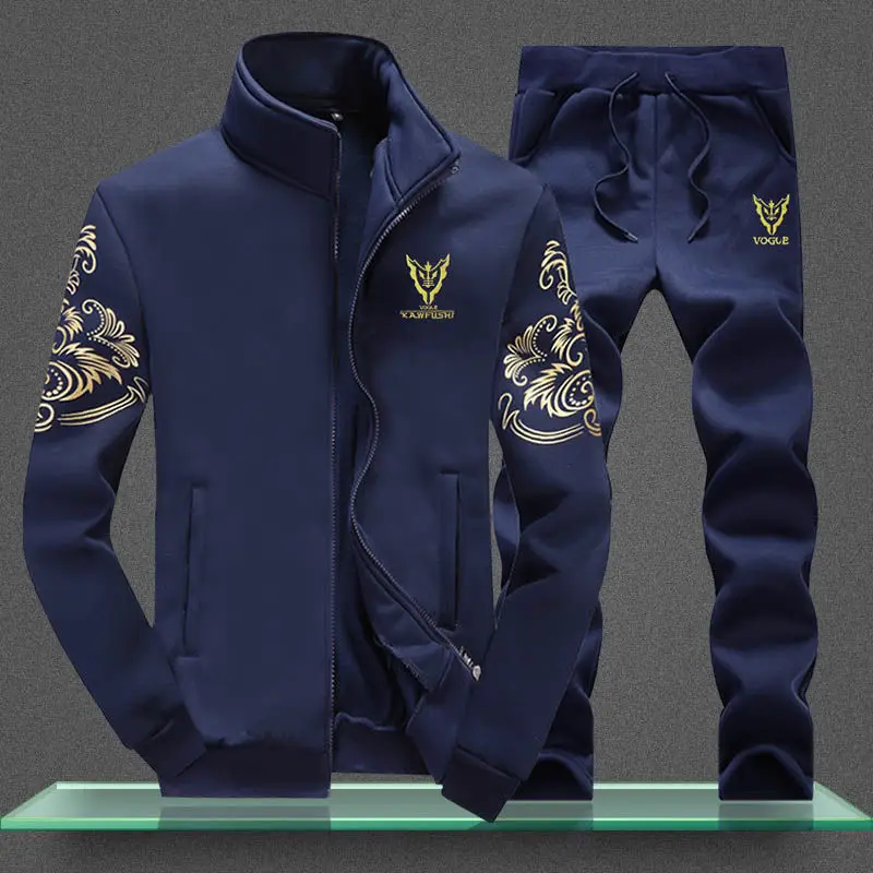

Men's Velvet Hooded Sports Suit, Casual Sweater, Trend Jacket, Plus Velvet, Spring and Autumn, New, 2024
