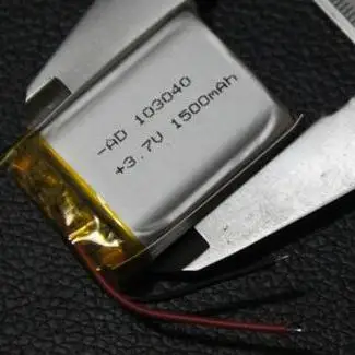 

Free ship 2pcs/lot 103040 3.7v 1500mah lithium battery li-polymer li-po rechargeable battery bluetooth mini speaker battery