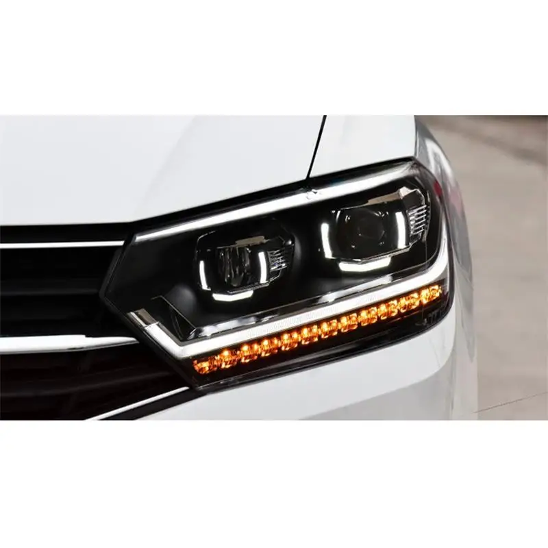 Дневные ходовые автомобильные Drl боковые поворотники Светодиодные Автомобильные аксессуары фары Задние Автомобильные фары в сборе 17 18 для Volkswagen Bora