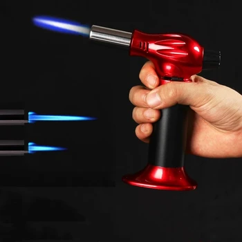 

Spray Gun BBQ Torch Jet Lighter Flame Butane Gas Kitchen Baking Pipe Lighter Windproof Refillable Lighter Outdoor Big Firepower